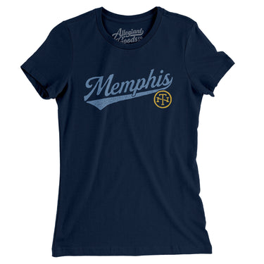 Memphis Vintage Script Women's T-Shirt-Allegiant Goods Co. Vintage Sports Apparel