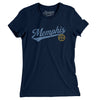Memphis Vintage Script Women's T-Shirt-Midnight Navy-Allegiant Goods Co. Vintage Sports Apparel