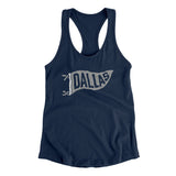 Dallas Pennant Women's Racerback Tank-Allegiant Goods Co. Vintage Sports Apparel