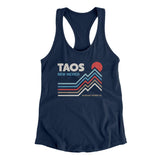 Taos New Mexico Women's Racerback Tank-Midnight Navy-Allegiant Goods Co. Vintage Sports Apparel