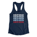 Oxford Repeat Women's Racerback Tank-Allegiant Goods Co. Vintage Sports Apparel