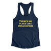 There's No Place Like Indianapolis Women's Racerback Tank-Midnight Navy-Allegiant Goods Co. Vintage Sports Apparel