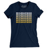 Milwaukee Repeat Women's T-Shirt-Midnight Navy-Allegiant Goods Co. Vintage Sports Apparel