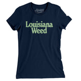 Louisiana Weed Women's T-Shirt-Midnight Navy-Allegiant Goods Co. Vintage Sports Apparel