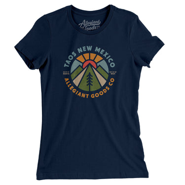 Taos New Mexico Retro Badge Women's T-Shirt-Allegiant Goods Co. Vintage Sports Apparel