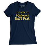 I've Been To Redwood National Park Women's T-Shirt-Midnight Navy-Allegiant Goods Co. Vintage Sports Apparel