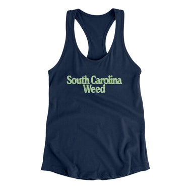 South Carolina Weed Women's Racerback Tank-Allegiant Goods Co. Vintage Sports Apparel
