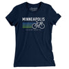 Minneapolis Cycling Women's T-Shirt-Midnight Navy-Allegiant Goods Co. Vintage Sports Apparel