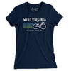 West Virginia Cycling Women's T-Shirt-Midnight Navy-Allegiant Goods Co. Vintage Sports Apparel