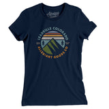 Leadville Colorado Retro Badge Women's T-Shirt-Midnight Navy-Allegiant Goods Co. Vintage Sports Apparel