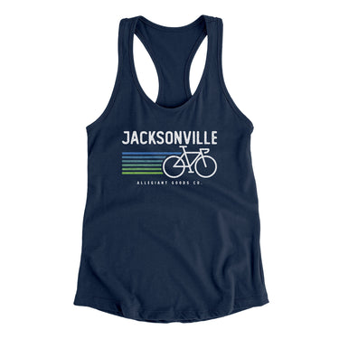 Jacksonville Cycling Women's Racerback Tank-Allegiant Goods Co. Vintage Sports Apparel