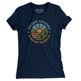 Payson Arizona Retro Badge Women's T-Shirt-Midnight Navy-Allegiant Goods Co. Vintage Sports Apparel