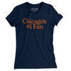 Chicago's Number 1 Fan Women's T-Shirt-Midnight Navy-Allegiant Goods Co. Vintage Sports Apparel