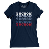 Tucson Repeat Women's T-Shirt-Midnight Navy-Allegiant Goods Co. Vintage Sports Apparel