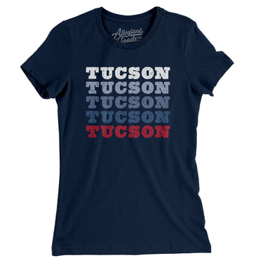 Tucson Repeat Women's T-Shirt-Midnight Navy-Allegiant Goods Co. Vintage Sports Apparel