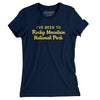 I've Been To Rocky Mountain National Park Women's T-Shirt-Midnight Navy-Allegiant Goods Co. Vintage Sports Apparel
