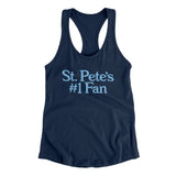 St Pete's Number 1 Fan Women's Racerback Tank-Allegiant Goods Co. Vintage Sports Apparel