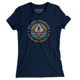 Golden Colorado Retro Badge Women's T-Shirt-Midnight Navy-Allegiant Goods Co. Vintage Sports Apparel