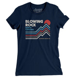 Blowing Rock North Carolina Women's T-Shirt-Midnight Navy-Allegiant Goods Co. Vintage Sports Apparel