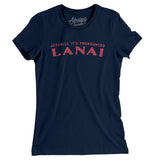 Actually It's Pronounced Lanai Women's T-Shirt-Midnight Navy-Allegiant Goods Co. Vintage Sports Apparel