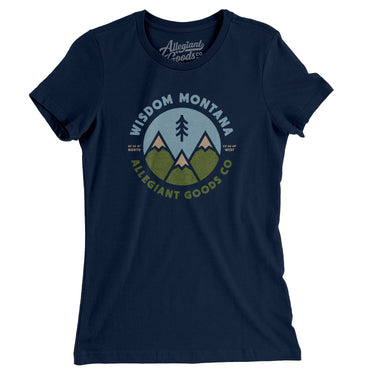 Wisdom Montana Retro Badge Women's T-Shirt-Allegiant Goods Co. Vintage Sports Apparel