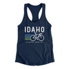 Idaho Cycling Women's Racerback Tank-Midnight Navy-Allegiant Goods Co. Vintage Sports Apparel