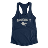 Narrangansett Pickleball Women's Racerback Tank-Midnight Navy-Allegiant Goods Co. Vintage Sports Apparel