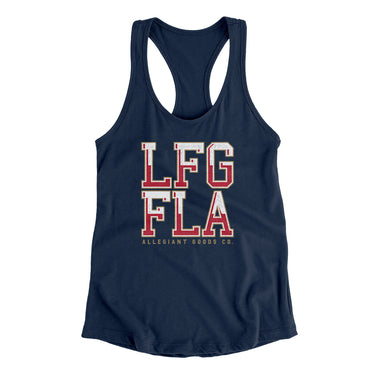 Lfg Fla Women's Racerback Tank-Allegiant Goods Co. Vintage Sports Apparel