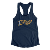 Nashville Pennant Women's Racerback Tank-Allegiant Goods Co. Vintage Sports Apparel