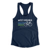 West Virginia Cycling Women's Racerback Tank-Midnight Navy-Allegiant Goods Co. Vintage Sports Apparel