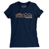 Valley Of Fire Sunset Women's T-Shirt-Midnight Navy-Allegiant Goods Co. Vintage Sports Apparel