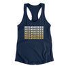 Milwaukee Repeat Women's Racerback Tank-Midnight Navy-Allegiant Goods Co. Vintage Sports Apparel