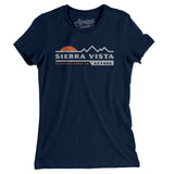 Sierra Vista Mountain Sunset Women's T-Shirt-Midnight Navy-Allegiant Goods Co. Vintage Sports Apparel