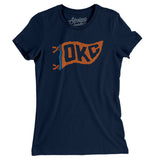 Okc Pennant Women's T-Shirt-Allegiant Goods Co. Vintage Sports Apparel