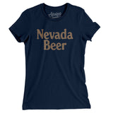 Nevada Beer Women's T-Shirt-Midnight Navy-Allegiant Goods Co. Vintage Sports Apparel