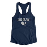 Long Island Pickleball Women's Racerback Tank-Midnight Navy-Allegiant Goods Co. Vintage Sports Apparel