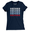 Oxford Repeat Women's T-Shirt-Midnight Navy-Allegiant Goods Co. Vintage Sports Apparel