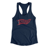 Houston Pennant Women's Racerback Tank-Allegiant Goods Co. Vintage Sports Apparel