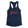 Houston Pennant Women's Racerback Tank-Midnight Navy-Allegiant Goods Co. Vintage Sports Apparel