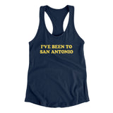 I've Been To San Antonio Women's Racerback Tank-Allegiant Goods Co. Vintage Sports Apparel