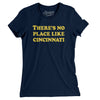 There's No Place Like Cincinnati Women's T-Shirt-Midnight Navy-Allegiant Goods Co. Vintage Sports Apparel