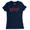 New England Pennant Women's T-Shirt-Midnight Navy-Allegiant Goods Co. Vintage Sports Apparel