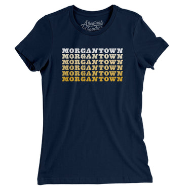 Morgantown Repeat Women's T-Shirt-Allegiant Goods Co. Vintage Sports Apparel