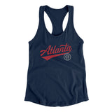 Atlanta Vintage Script Women's Racerback Tank-Allegiant Goods Co. Vintage Sports Apparel