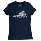 Virginia State Shape Text Women's T-Shirt-Allegiant Goods Co. Vintage Sports Apparel