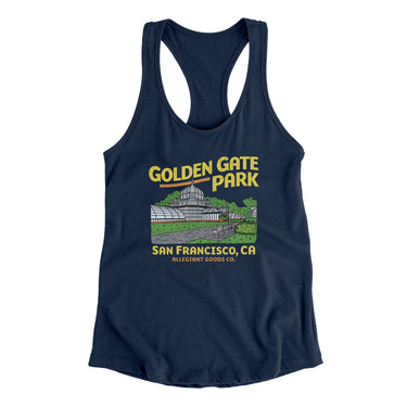 Golden Gate Park Women's Racerback Tank-Allegiant Goods Co. Vintage Sports Apparel