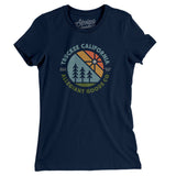 Truckee California Retro Badge Women's T-Shirt-Midnight Navy-Allegiant Goods Co. Vintage Sports Apparel