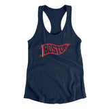 Boston Pennant Women's Racerback Tank-Allegiant Goods Co. Vintage Sports Apparel