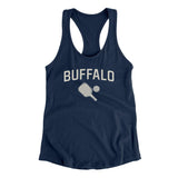 Buffalo Pickleball Women's Racerback Tank-Midnight Navy-Allegiant Goods Co. Vintage Sports Apparel
