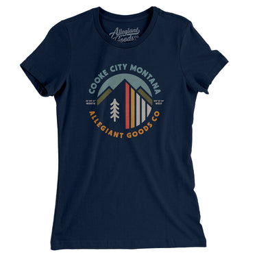 Cooke City Montana Retro Badge Women's T-Shirt-Allegiant Goods Co. Vintage Sports Apparel